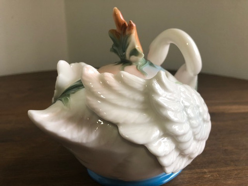 Imagem 8 de 10 de Açucareiro De Porcelana - Cisne