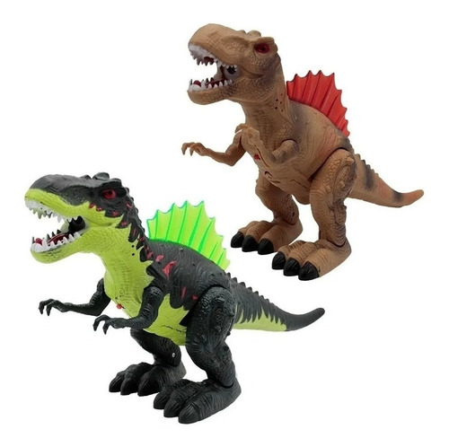 Dinosaurio T-rex Camina Lanza Humo Luz Y Sonido