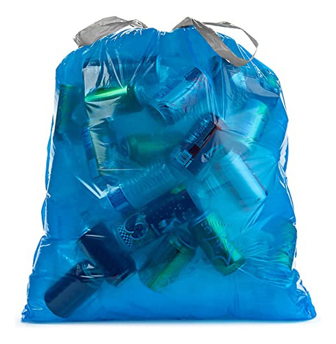 Bolsas De Basura Con Cordón Azul De 20 A 30 Galones, 0,