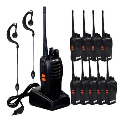 Kit comunicador Ht UHF profesional Baofeng 777s, 16 radios