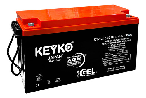 Bateria 12v 150ah Panel Solar Ciclo Profundo Agm Gel Keyko