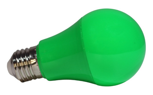 Kit 14 Lâmpada Bulbo Led 7w A60 Colorida Decorativa E27 Biv Cor da luz Verde