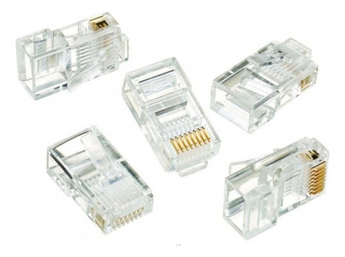 Fichas Rj45 Bolsa X100 Conector Red Cable Utp Cat5