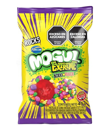 Gomitas Mogul Extreme Acido-dulce Oso Caja 10u 50g C/u