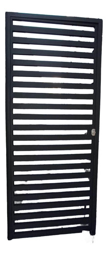 Reja De Hierro Horizontal Cuadrado 80cm X 200cm Negro