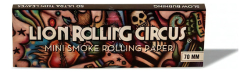 Minicaja de seda ahumada Lion Rolling Circus