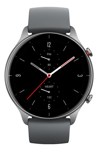 Imagen 2 de 3 de Smartwatch Amazfit Fashion GTR 2e 1.39" caja 46.5mm de aleación de aluminio gris, malla slate grey de silicona A2023