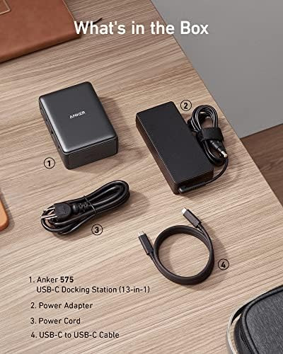 Estación De Acoplamiento Usb-c Anker 575 (13 En 1), Carga De