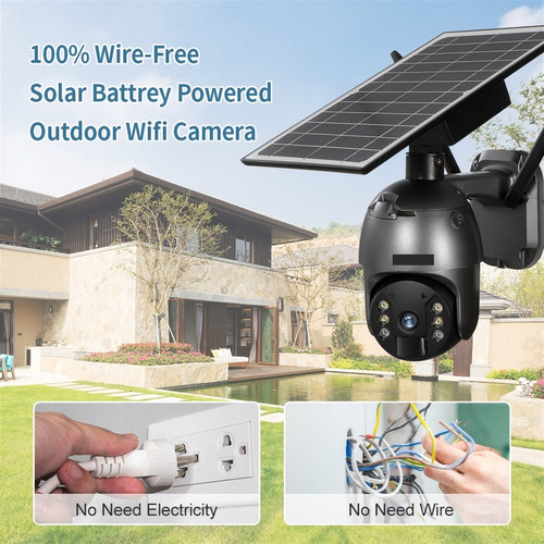 3g 4g Sim Cámara Solar Ptz Zoom Cctv Seguridad Al Aire Libre