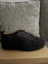 Comprar Tenis Cristian Louboutin Gamuza Gris Hombre