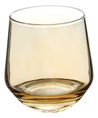 Set De 6 Vasos Transparentes Ámbar 370 Ml