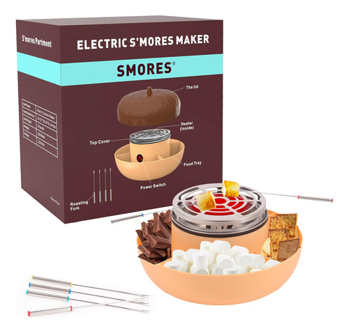 Smores Maker - Asador Electrico De Malvaviscos Sin Llama, Ki