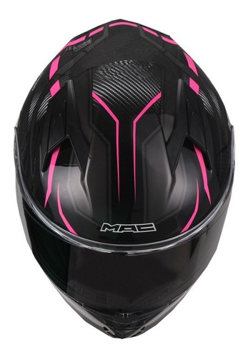 Casco Integral Mac Speed Riot Pink Dama Mujer Moto Delta