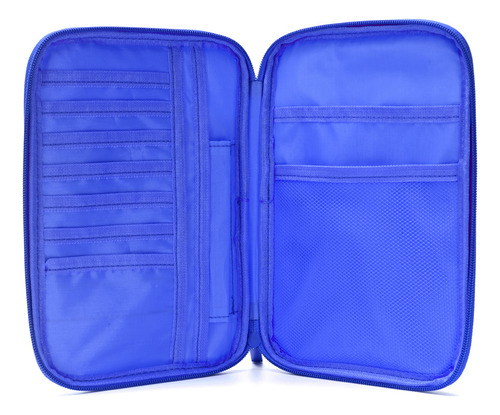 Porta Documentos Para Viajes Organizador Viajeros Wanderlust Azul