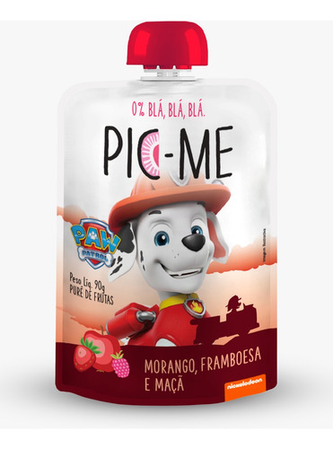Kit 5 Papinha Purê 100% Frutas Sem Açucar Pic-me 90g Pic Me