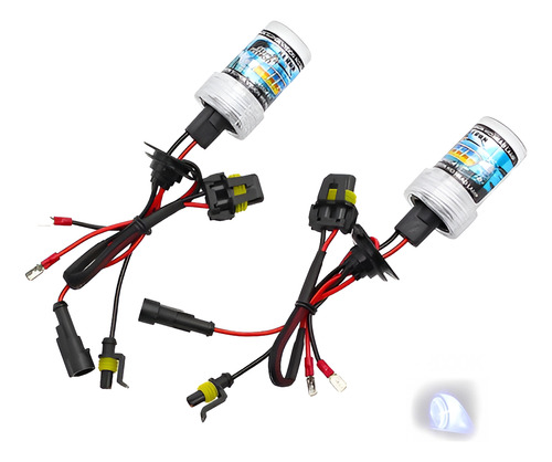 Par De Ampolleta Xenon H3 12000k Luz Azul