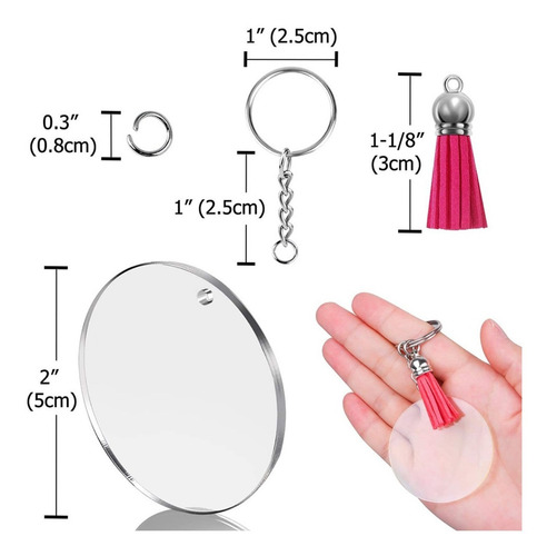 Imagen 5 de 9 de Set De 50 Pzs Mosqueton Para Crear Llaveros Joyas Metal