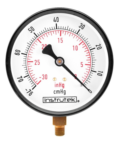 Vacuómetro Carátula 4 PLG -30 Inhg (eq. Ordeña Y Vacío)