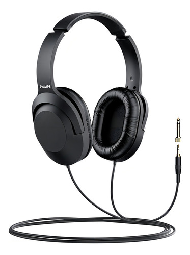 Produto genérico - Fones de ouvido estéreo com fio Philips. Cor: Preto