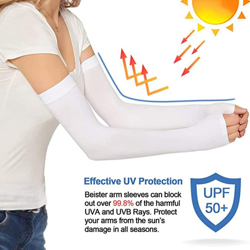 3 Par Mangas De Protección Uv Para Brazo, De Ciclismo