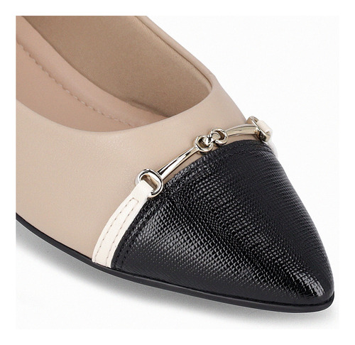 Zapato Mujer Negro/marfil Ana 629 Piccadilly