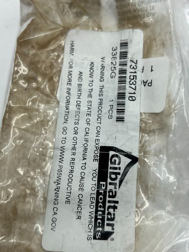 Gibraltar 5-5/16 Oal Manual Edge Clamp 73153710 1-1 Cct