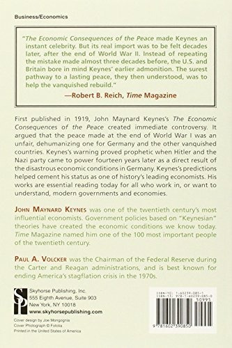 The Economic Consequences Of The Peace, De Keynes, Maynard John. Editorial Skyhorse Publishing, Tapa Blanda En Inglés, 2007