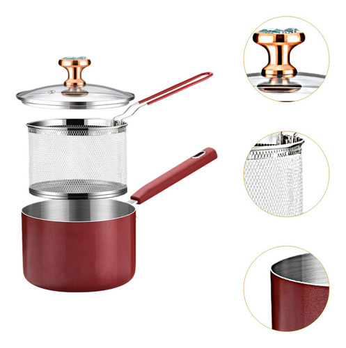 . Olla Para Freír Con Mango, Olla Para Freír Japonesa,