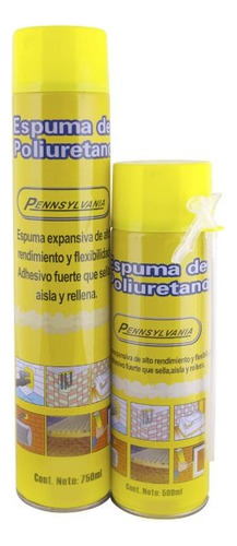 Espuma De Poliuretano Pennsylvania 750 Ml