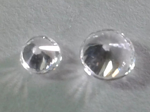 10 Sevende Zircon Blanco En Forma De Diamamte  X 20 P.