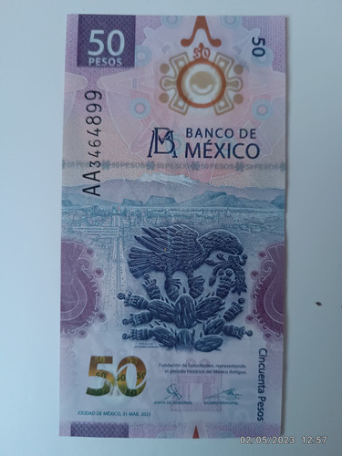 Nuevo Billete De $50 Doble Aa Con Ajolote