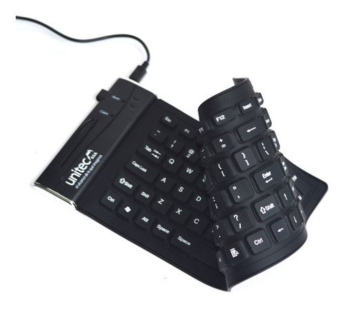Imagen 5 de 9 de Teclado Flexible Usb Para Pc Impermeable, Anti Polvo Unitec