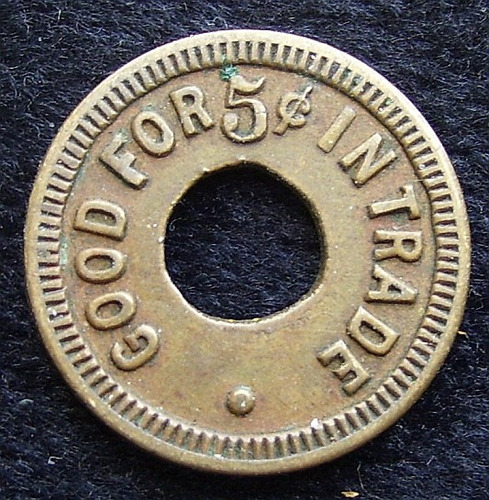 Ficha Token Usa Trade Brass Vintage