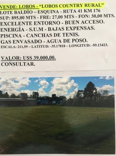 Imagen 2 de 8 de Terreno En Venta En Lobos: Cabecera Del Partido