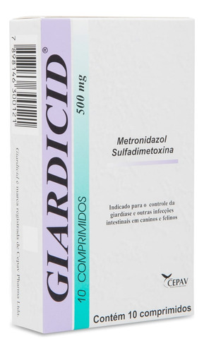 Antibiotico Giardicid 500mg 10 Comprimidos - Cepav