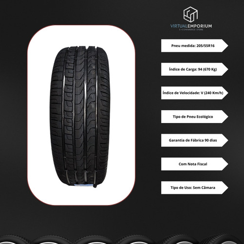 Pneu 205/55 R16 Voyage Golf Jetta Corolla Civic Onix Aro 16