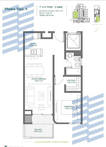 Imagen 12 de 21 de Departamento - Villa Urquiza- Amplios Monoambientes Y 2 Ambientes - Todos Con Balco?n Y Parrilla Propia - Para Vivienda Y Apto Profesional