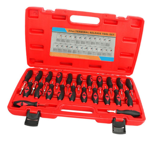 Kit De Herramientas Para Extraer Conectores Genéricos Rojo