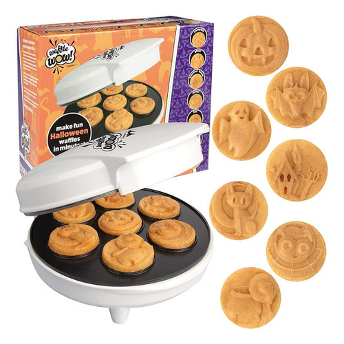 Mini Waffle Maker De Halloween - 7 Diferentes Diseos Espe