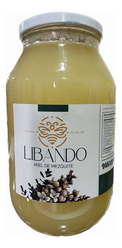 Miel De Abeja 100% Pura. Mezquite 1300gr, Libando