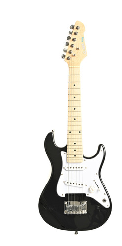 Guitarra Eléctrica Stratocaster Parquer Niño Negra 78cm