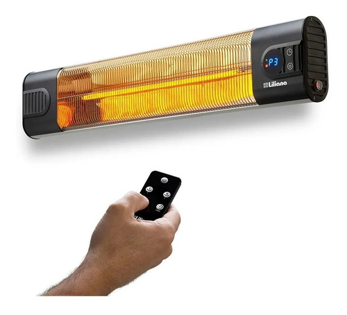 Imagen 2 de 2 de Calefactor Liliana Cp2203 Radiante Fibra De Carbono 3 En 1 C