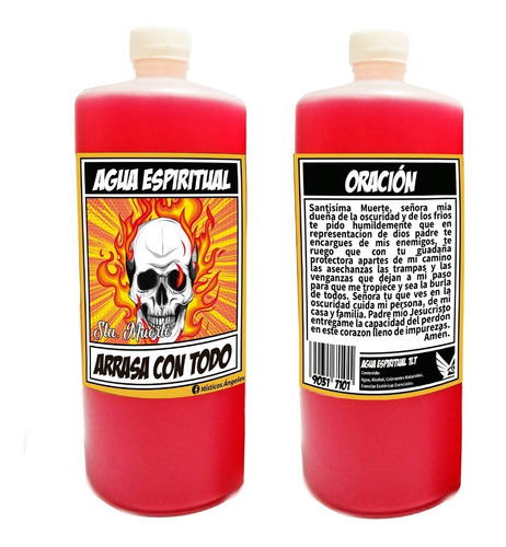 Agua Espiritual Santa Muerte Arrasa Con Todo