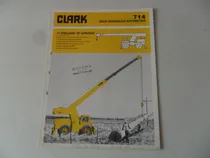Comprar Folleto Clark Crane 714 Grua Oruga Antiguo Camion Antiguo