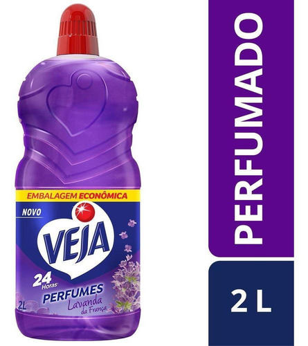 Imagem 1 de 7 de Limpador Perfumado Veja 2l Lavanda C/30% Desconto