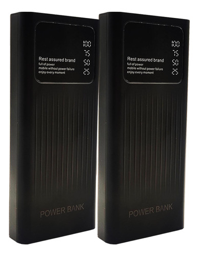 Bateria Externa Pack X 2 Power Bank 10000 Mah Carga Rapida