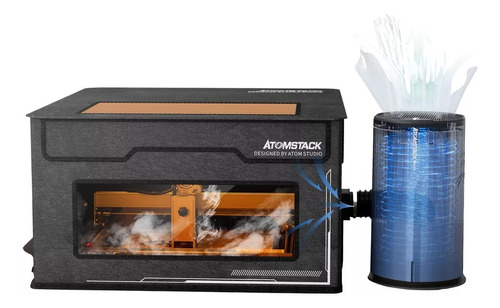 Atomstack Caja Protectora Con Purificador De Humo De Aire