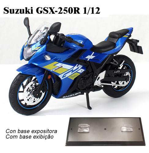 Miniatura Metálica De La Serie Suzuki Gsx 250r Racing Motorc