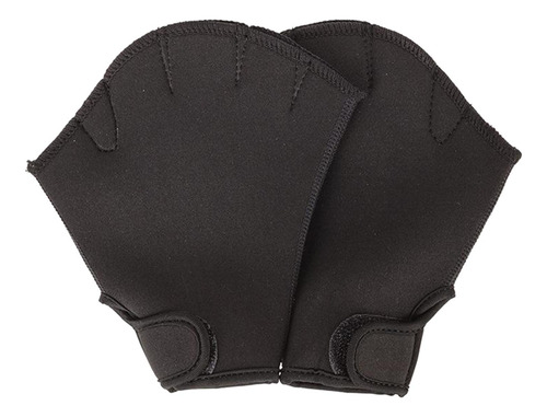 2 Guantes De Natación De Entrenamiento De Ajuste Negro L