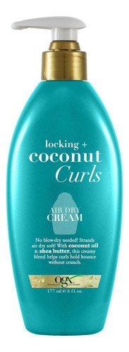 Crema Air Dry Ogx Locking + Coconut Curls 180 Ml